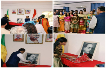 Embassy celebrated Ambedkar Jayanti, ICCR Day and Tamil New Year on 19 April 2026. Children of the Indian community and members of AAMI Association presented colourful cultural performances. A special screening of Malian movie FURU was also held on the occasion